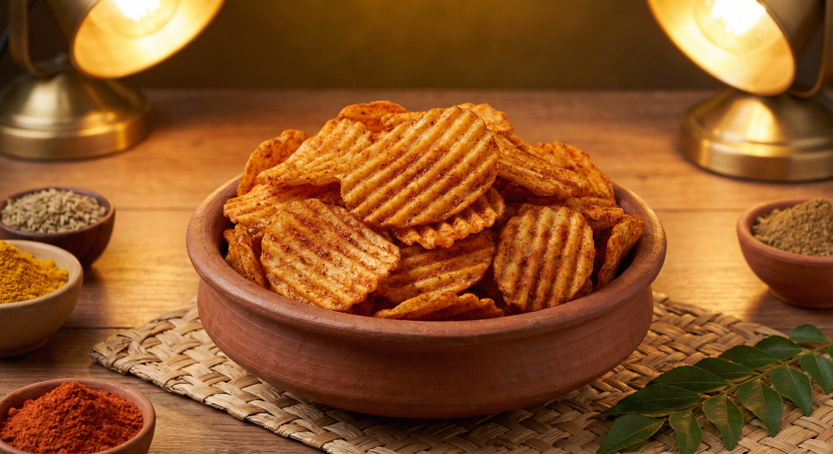 Masala potato chips