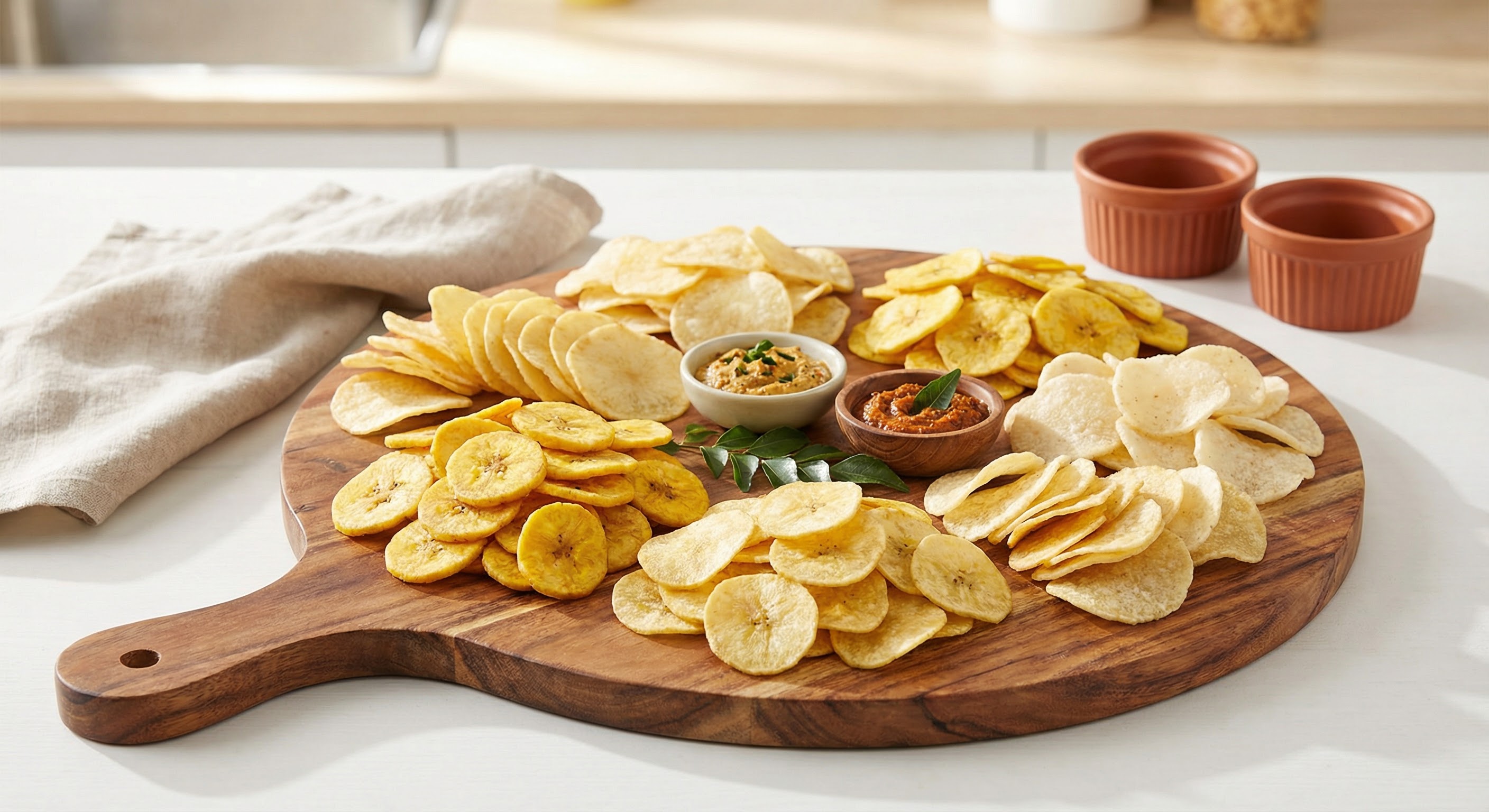 Assorted chips platter